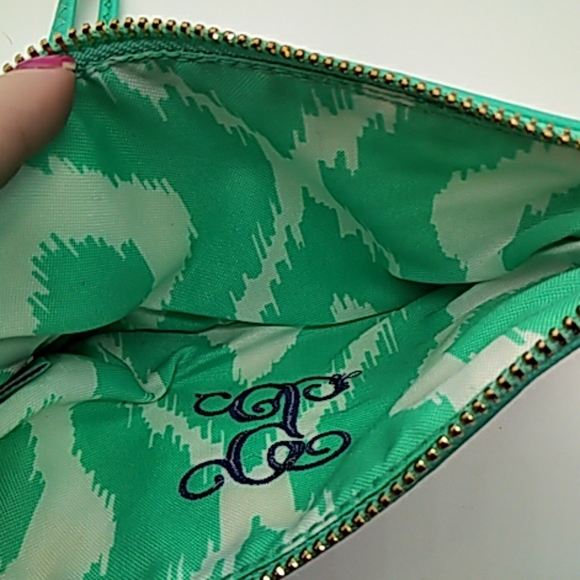 Monogram wristlet "G" teal - Picture 5 of 7
